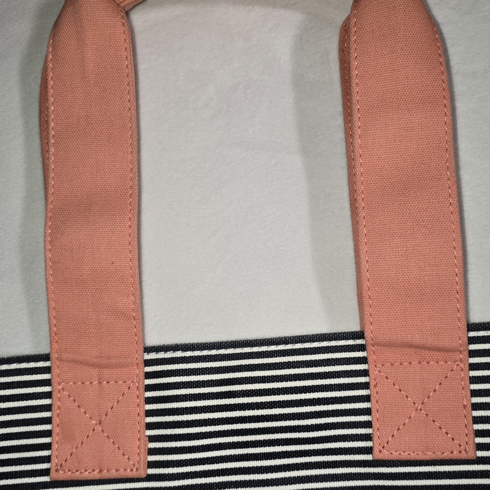 Ame & Lulu Preppy Canvas Tennis Tote Bag Pickleball Country Club - Picture 5 of 5